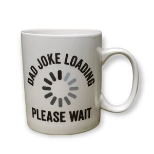 Dad Joke Loading Coffee / Beverage Mug Glass Cup • Glass • P Graham Dunn